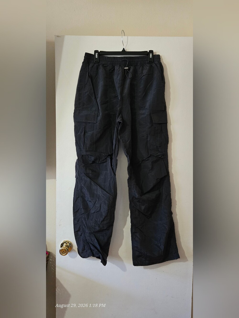 Womens Dark Gray Cargo Hiking Pants - Durable Utility Style